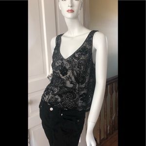 Teri Jon GUC Cocktail blouse/ Tank